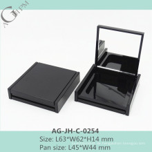 AG-JH-C-0254 AGPM Kosmetikverpackungen benutzerdefinierte quadratisch Flip Deckel Schattierung Puderdose mit Spiegel